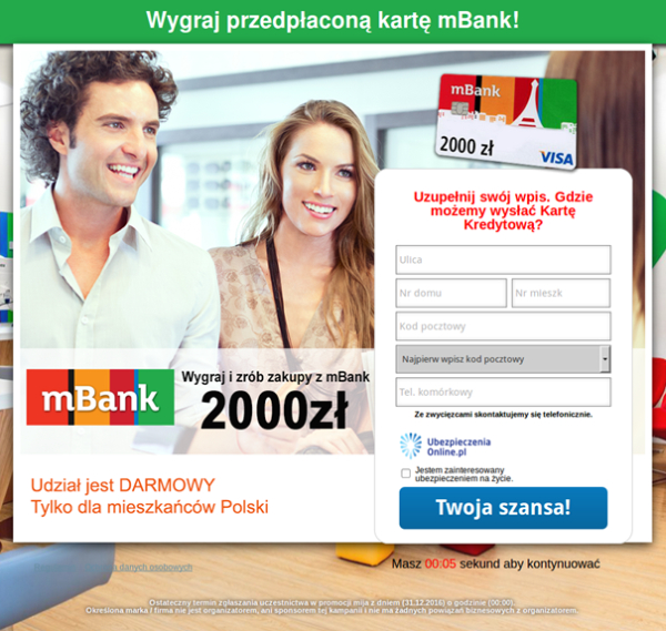 Uwaga na konkursy i bony wyłudzające dane osobowe